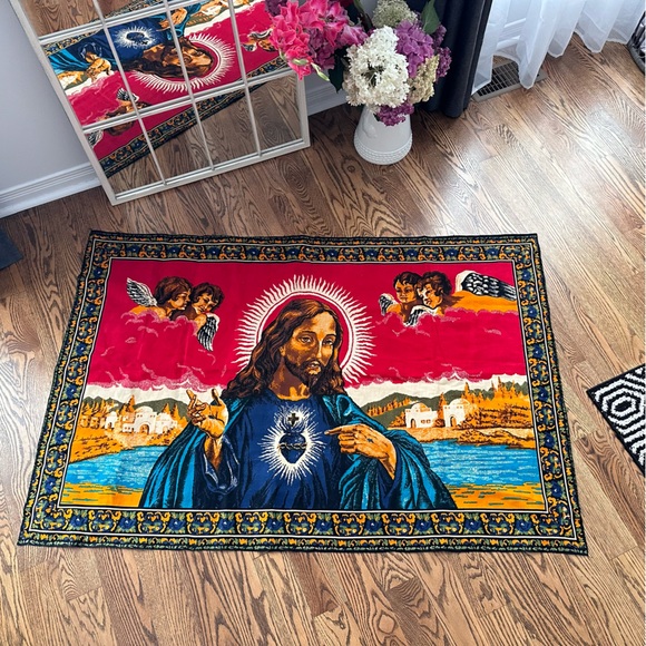 Jesus 1970 Wall Tapestry Large - Picture 1 of 10